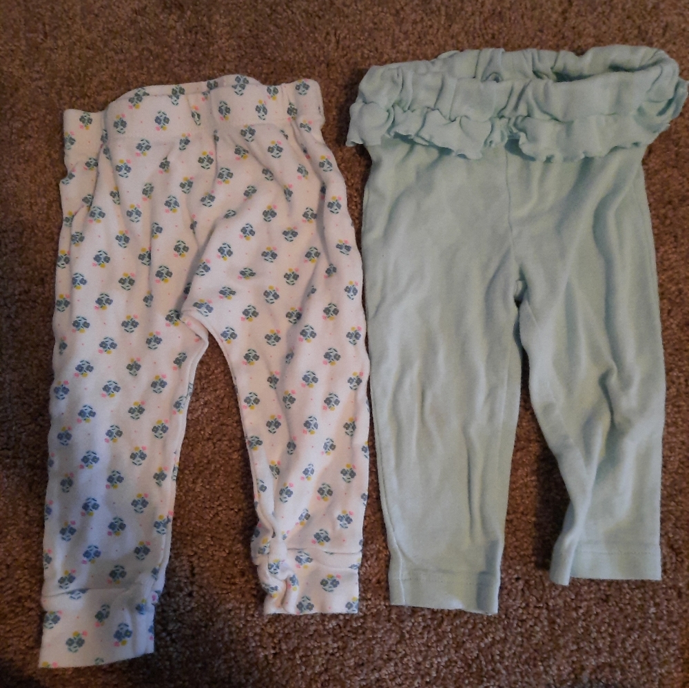 Pair of girls spring pants 9 months